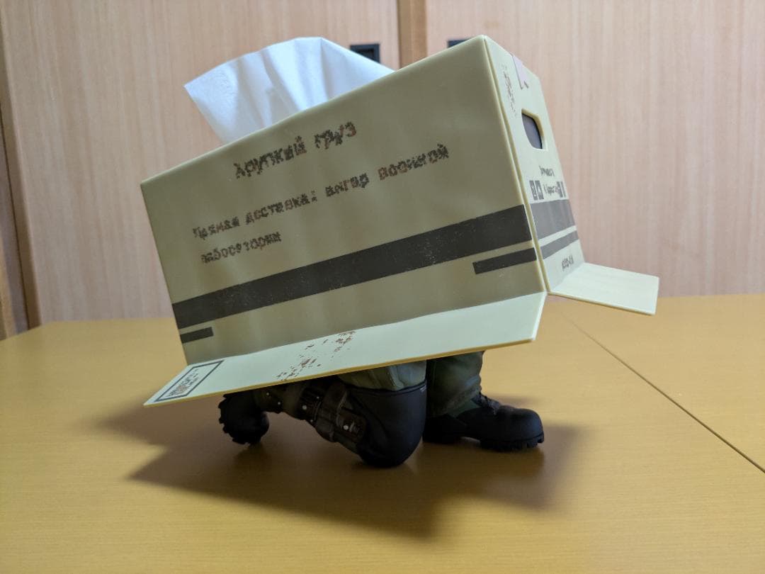 L GEAR SOLID Δ　一番くじ　ダンボール潜入ティッシュケース