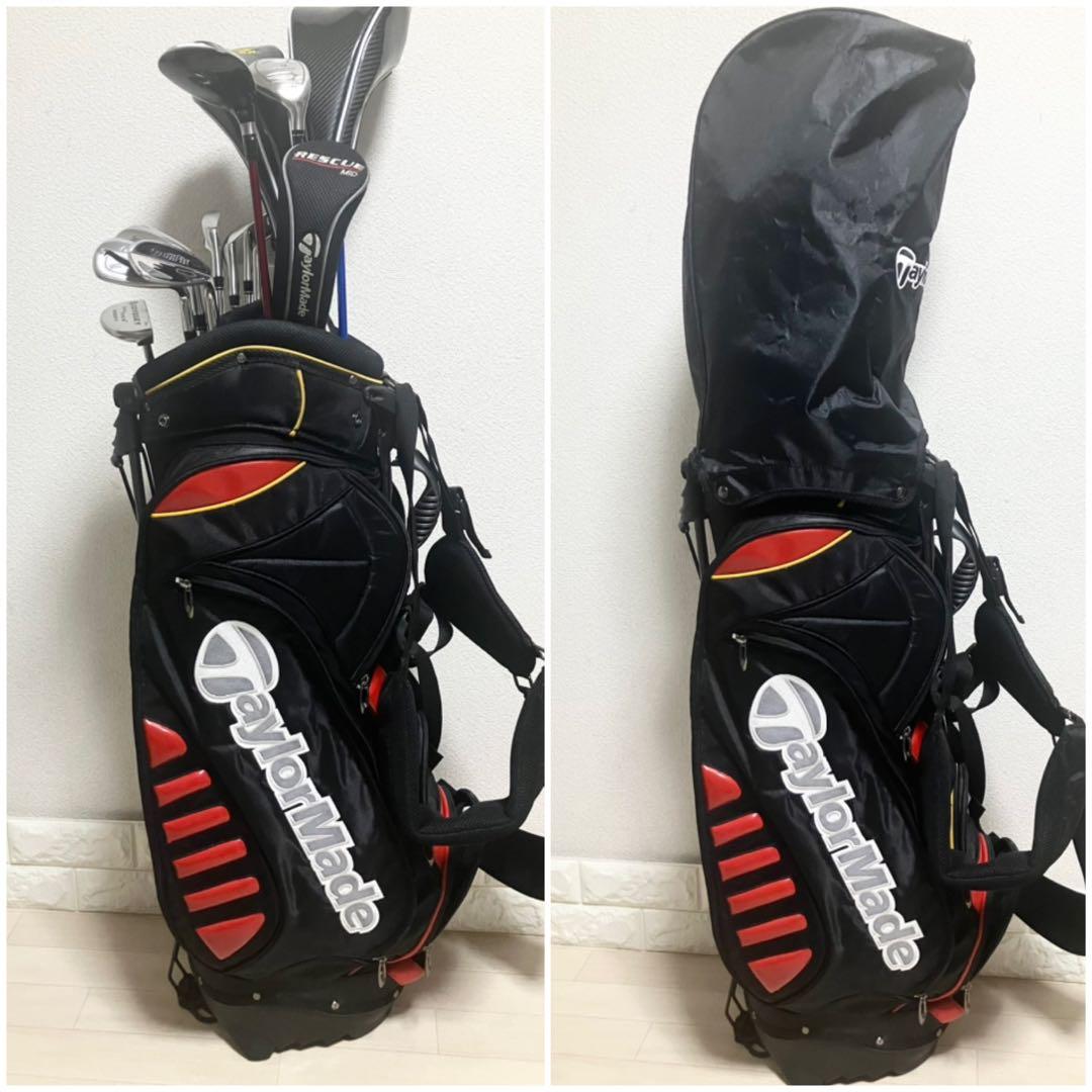 豪華❗️メンズゴルフセットTaylorMadeテーラーメイド他クラブ12本バック付