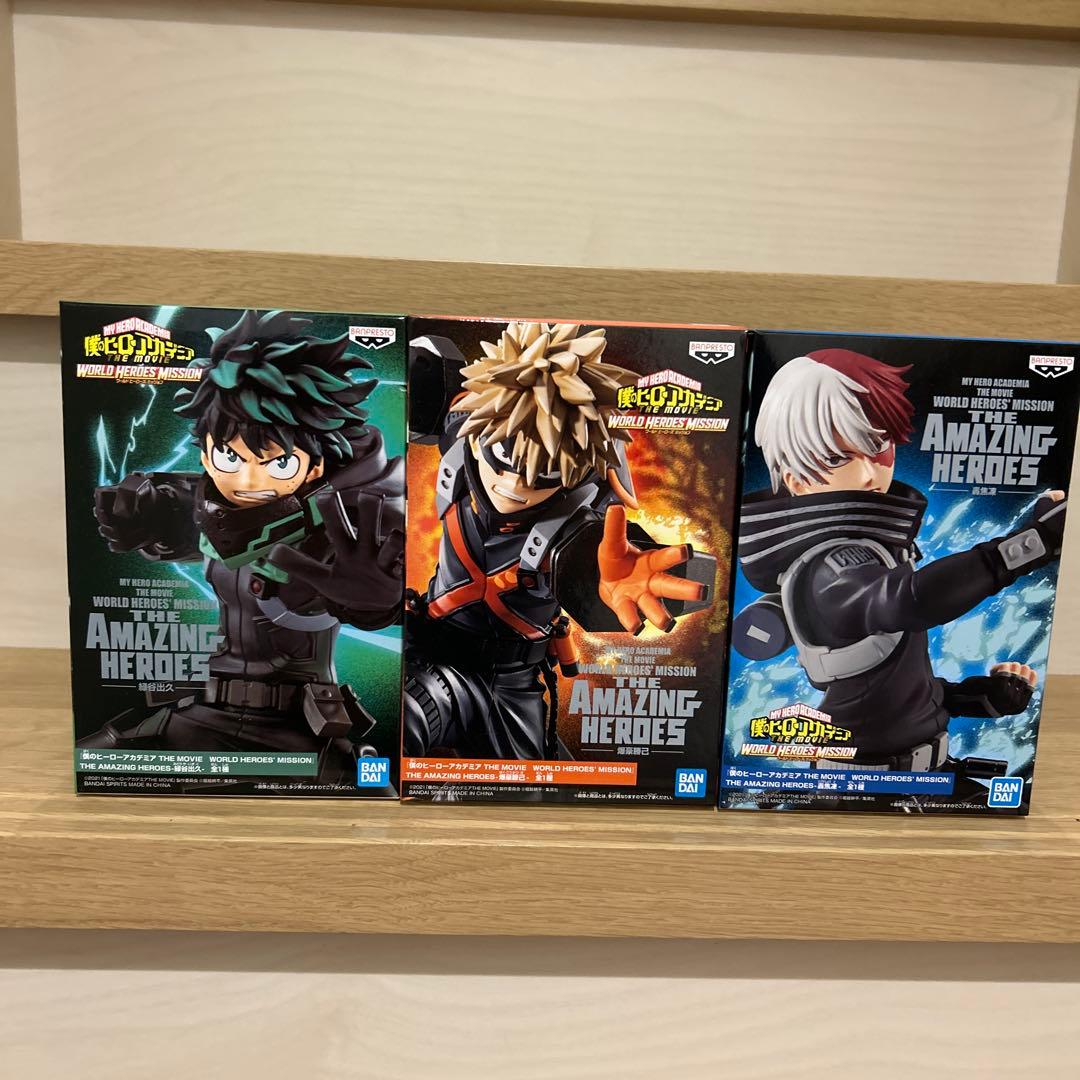僕のヒーローアカデミア　出久　勝己　焦凍　フィギュアセット