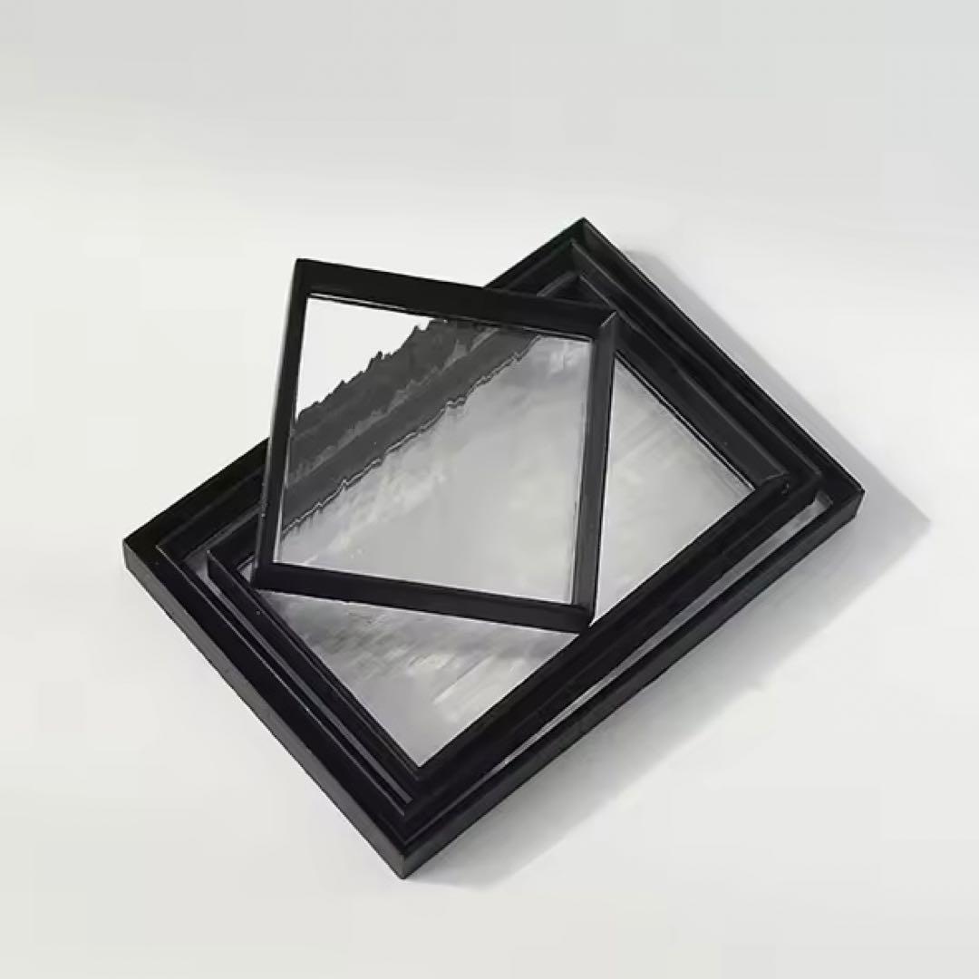 専用ページ　ミニチュアキッチン雑貨　トレイ4点セット　ブラックA、ガラス瓶