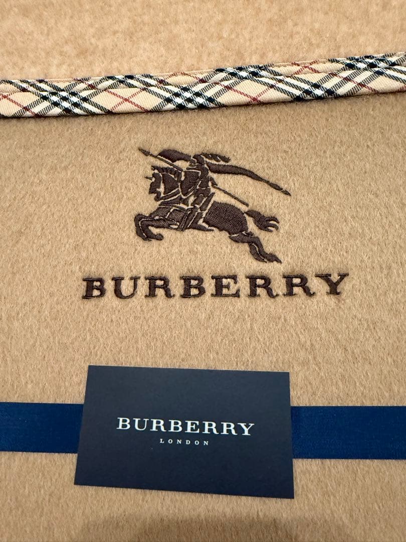 BURBERRY バーバリー ウール100%毛布 140×200cm