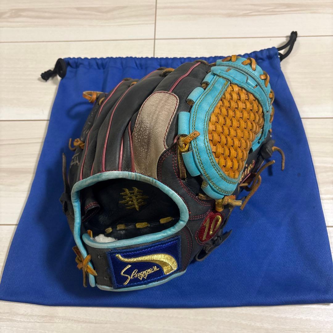 オーダー　L7S 久保田スラッガー　ネイビー　軟式用　袋付　※刺繍あり