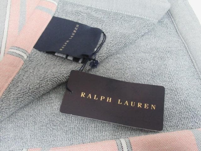 Ralph Lauren ストライプタオルケット 100×140cm　新品タグ付