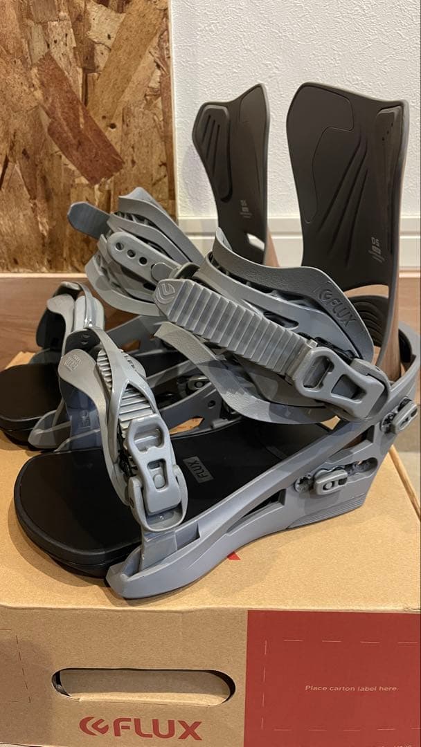 FLUX DS men's Mサイズ　スノーボード ビンディング 木目調