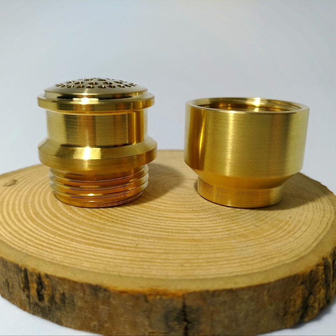 PetromaxHK500 真鍮製ノズル&ガスチャンバー&グリップホイール&ノブ