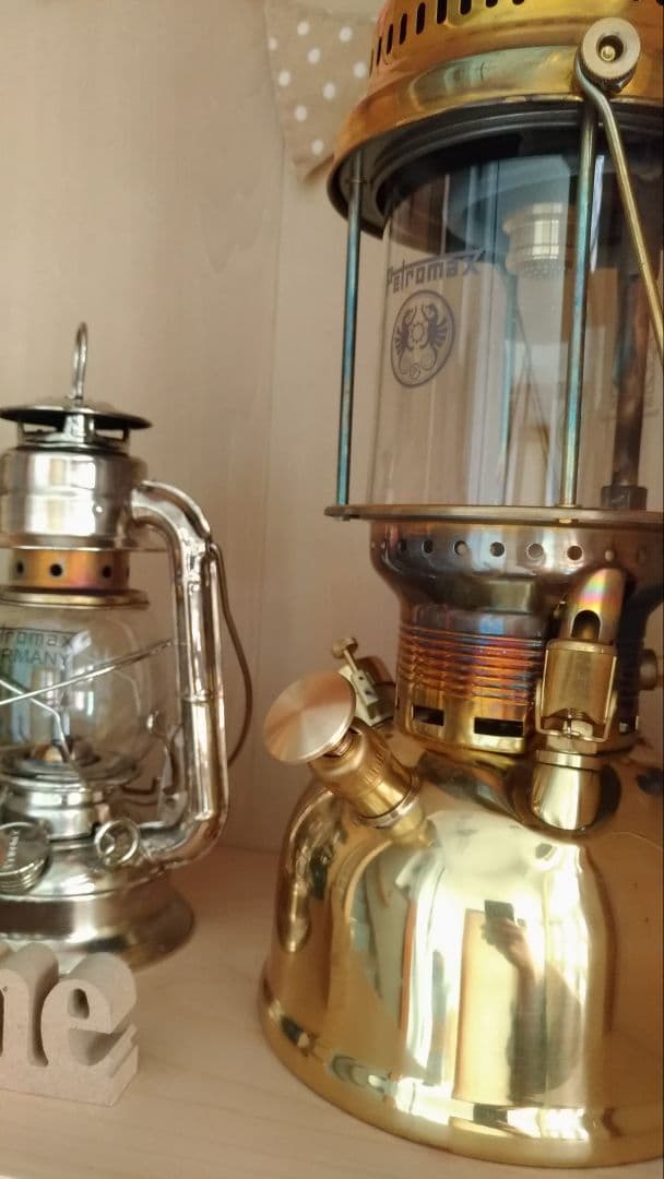 PetromaxHK500 真鍮製ノズル&ガスチャンバー&グリップホイール&ノブ