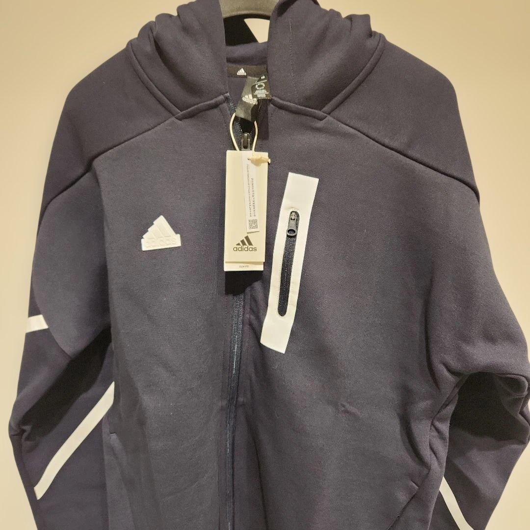 新品未使用　adidas フルジップジャケット ネイビー