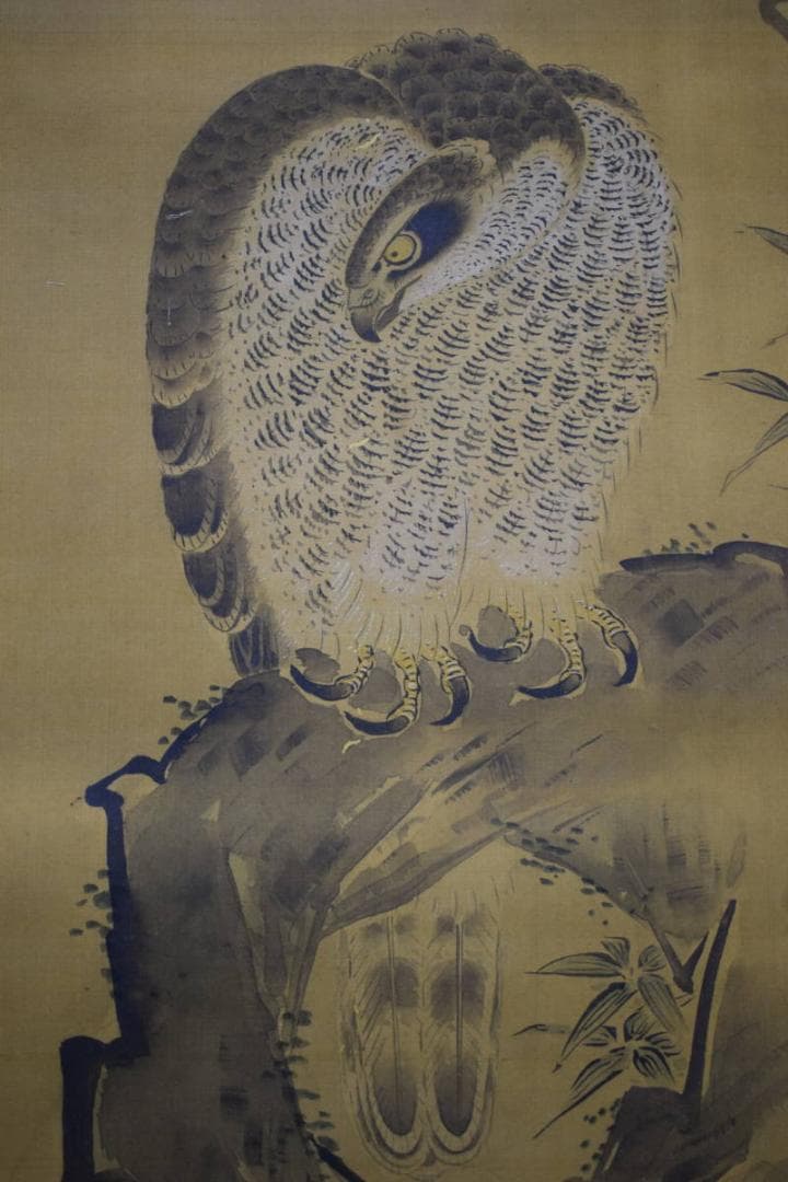 不詳/作者不詳/古画/鷹図/布袋屋掛軸HG-124