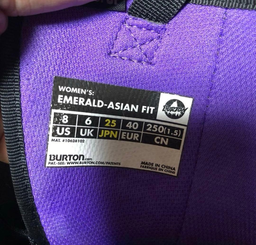 BURTON ブーツ エメラルド BURTON 25cm スノーボード ブーツ