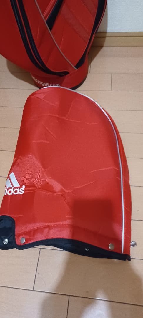 adidas レッド キャディバッグ