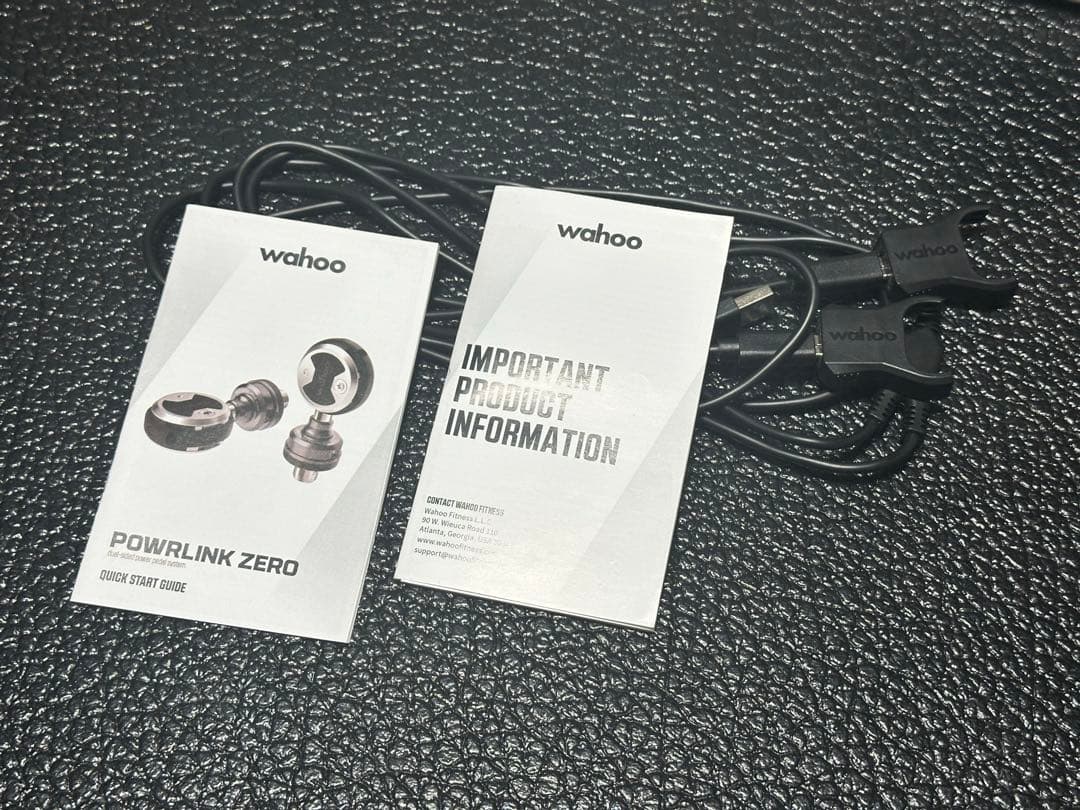 両側wahoo POWRLINKZERO パワーメーター　700km使用