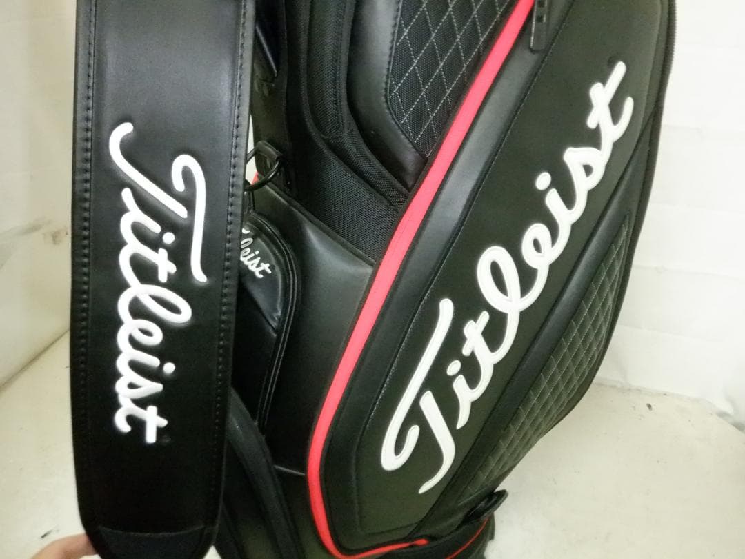 Titleist★タイトリスト★9.5型★美品★スタッフ(BK×RED)