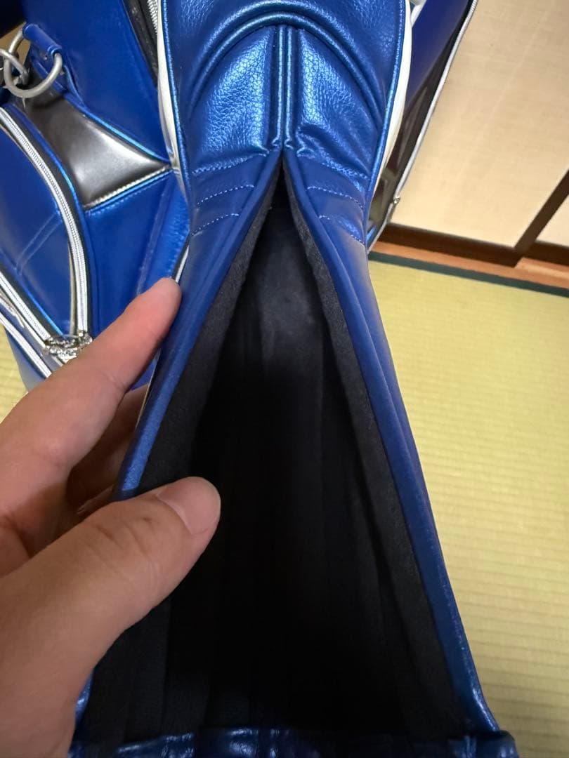 【ノリさん】LEXUS キャディバッグ 青　レクサス　ヘッドカバー