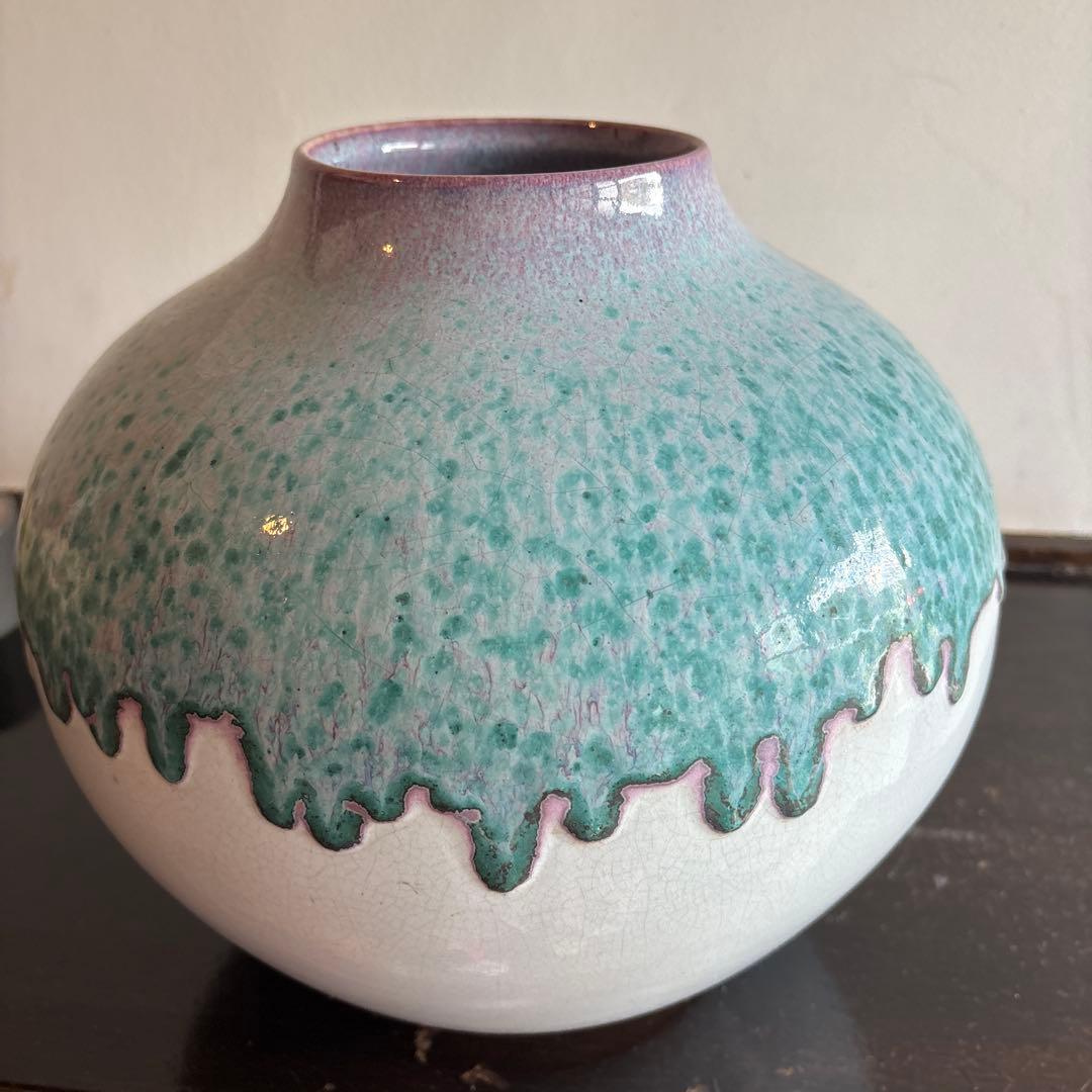 壺　焼物　花瓶　花器　花入　大きい　コレクション　美術品　遺品整理　アート　陶芸