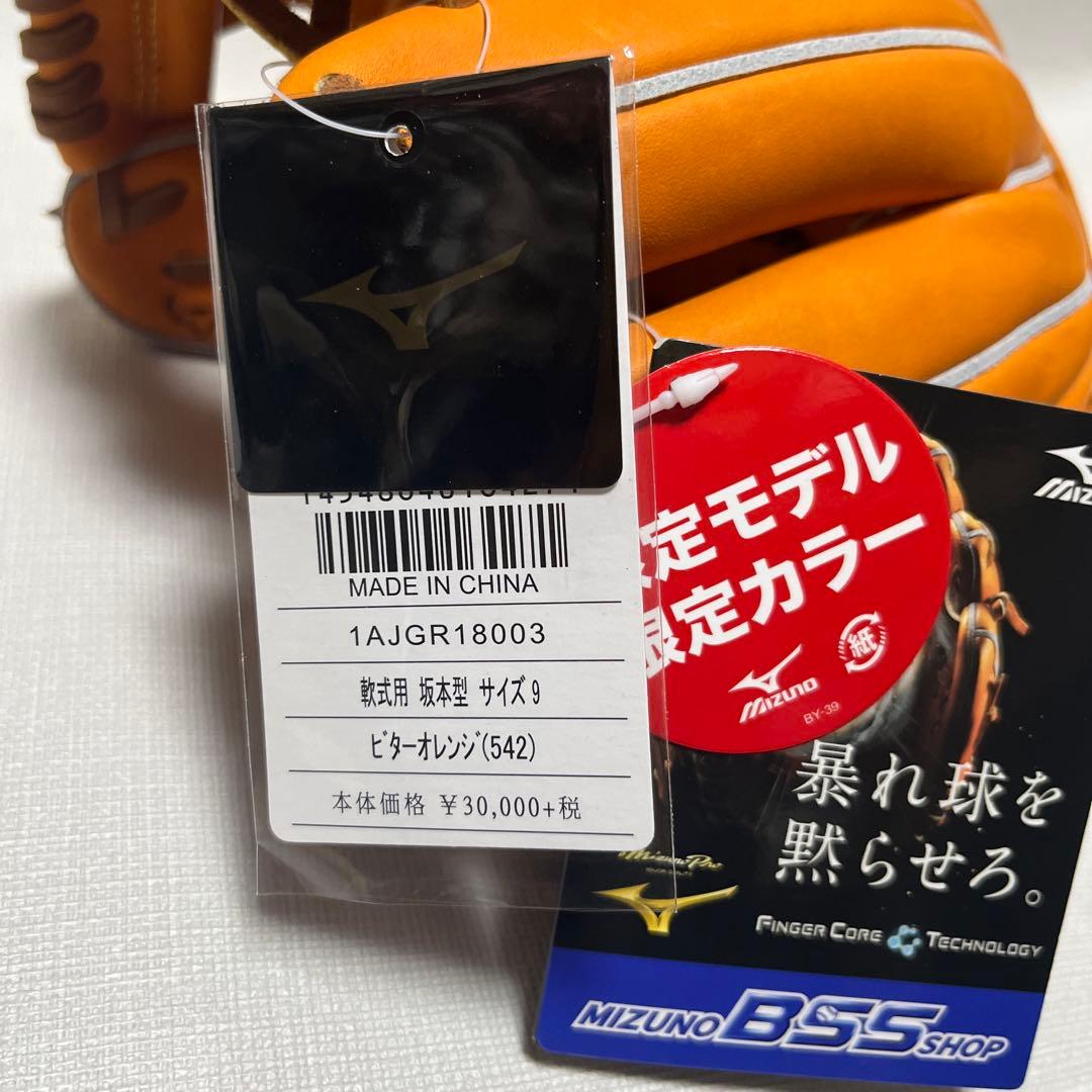 ミズノプロ軟式用グラブ 1AJGR18003(542)坂本型 サイズ9