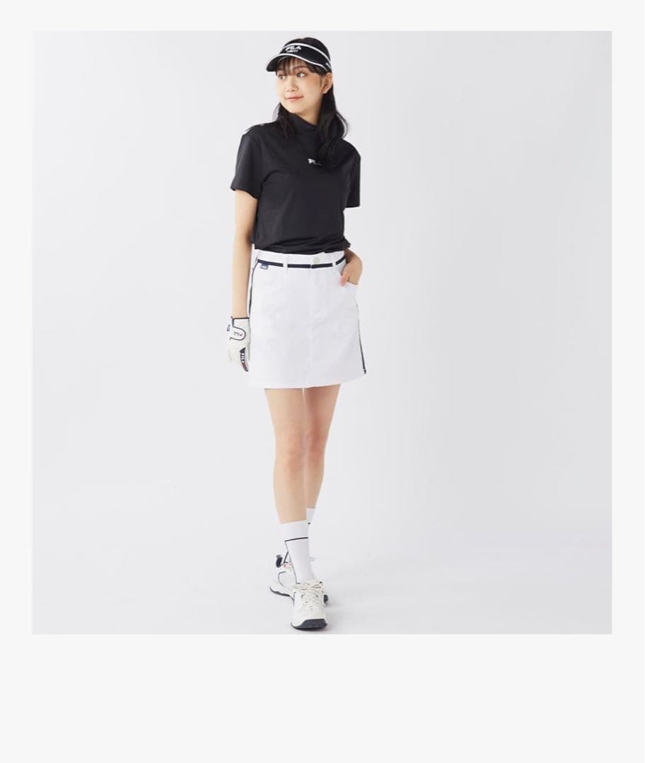 新品FILA GOLFスカート ミニ丈 インナーパンツ付き伸縮性 吸水速乾 撥水