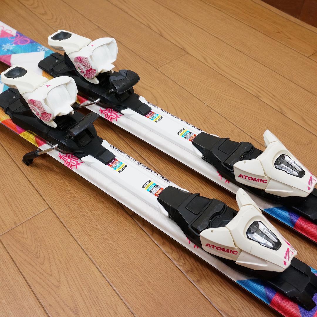 メンテ済 130cm 靴23cm ATOMIC スキーセット おまけト
