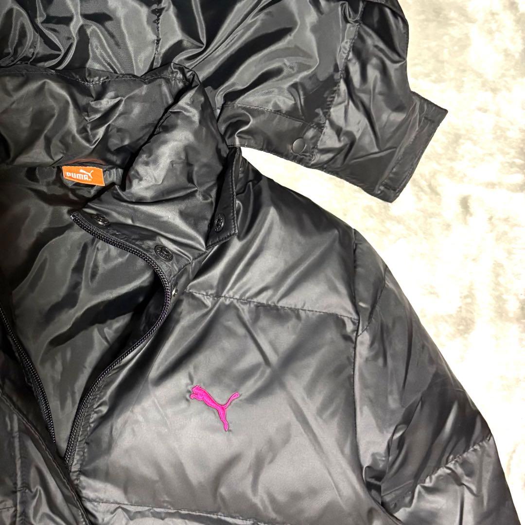 美品！プーマ PUMA ベンチコート ダウン90% ブラック L