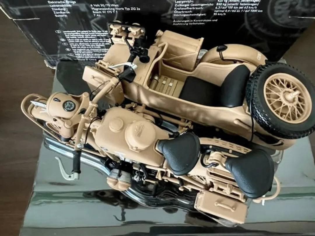 価格変更 1/10 シュコー  R75 サイドカー ドイツアフリカ軍団仕様