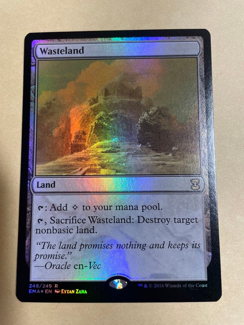 MTG　不毛の大地　英語版　FOIL 4枚セット