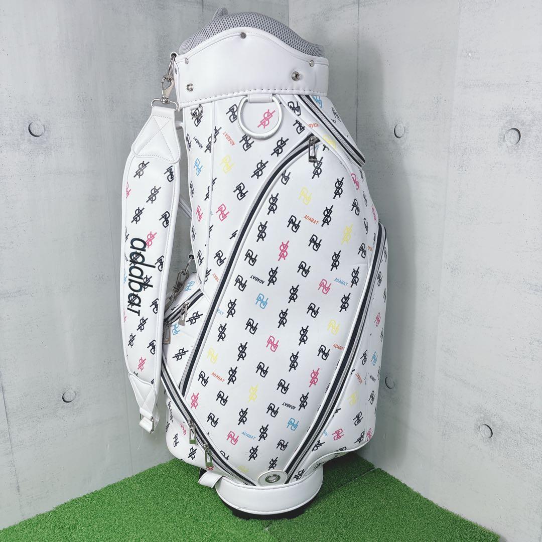 美品　adabat　アダバット　モノグラム柄　キャディバッグ メンズ　レディース