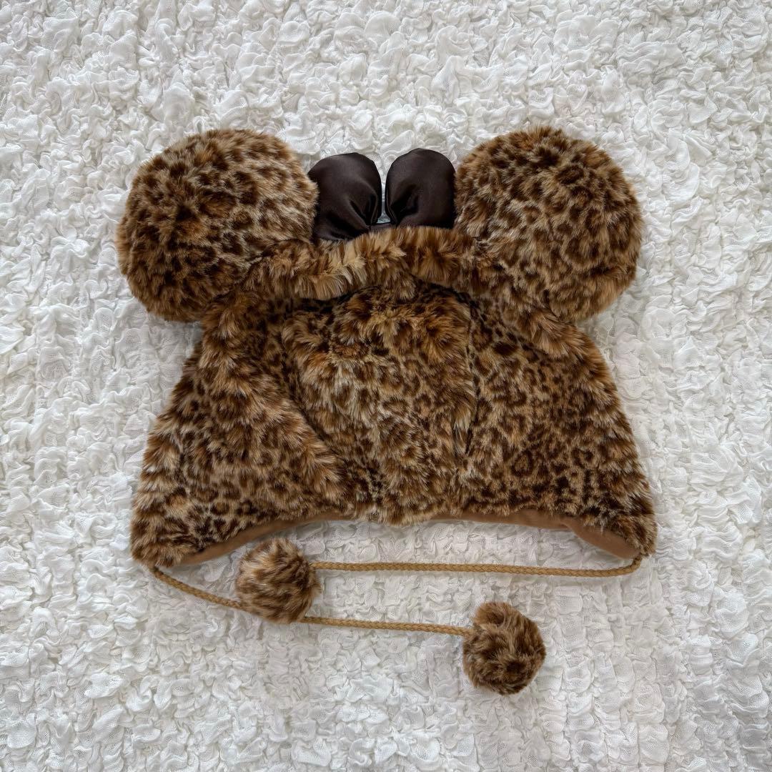 東京ディズニーリゾート ヒョウ柄耳付き帽子