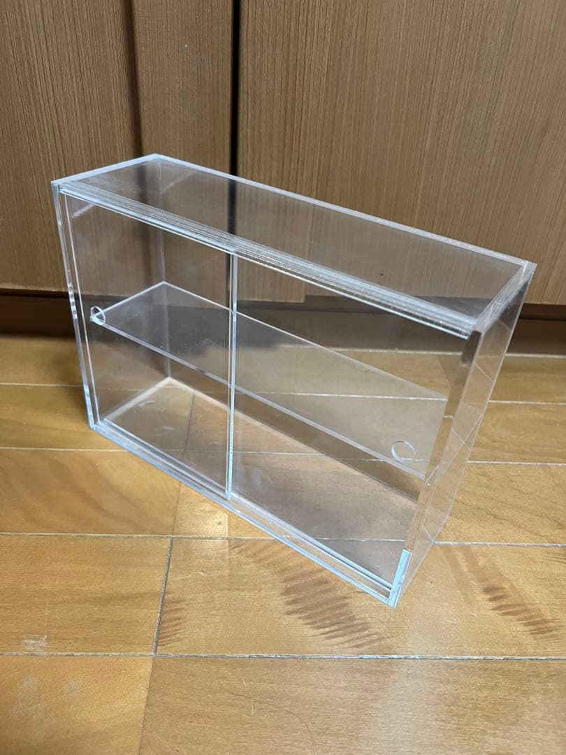 【6つセット】アクリルコレクションスタンド引き扉付き　大5つ&小1つ【無印良品】