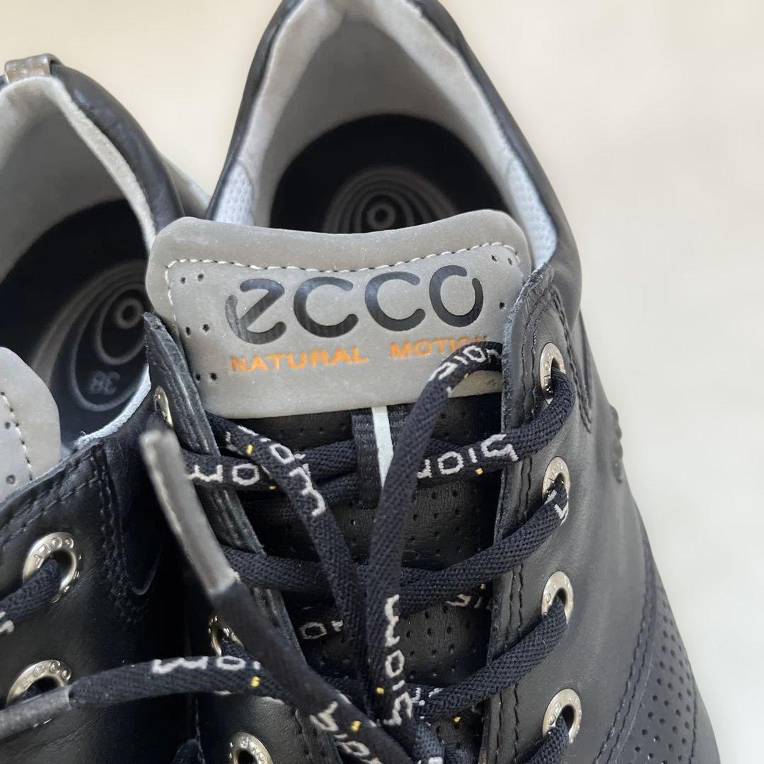 未使用✨ECCO エコー ゴルフシューズ　バイオム24cm 黒 レザー