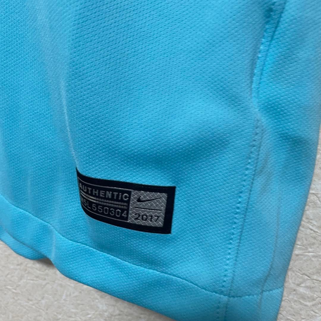 【正規品】新品 バルセロナ 17/18 アウェイ スアレス 9 L リーガパッチ