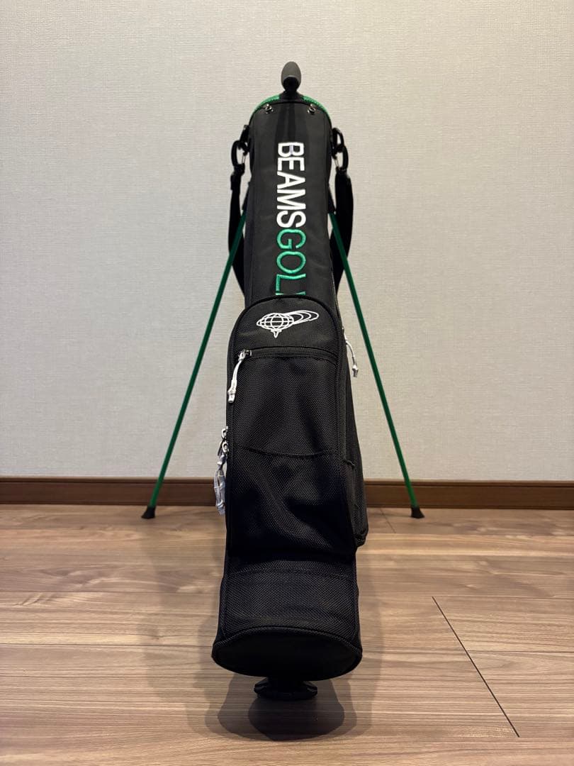 BEAMS GOLF スタンド付きキャディバッグ ブラック