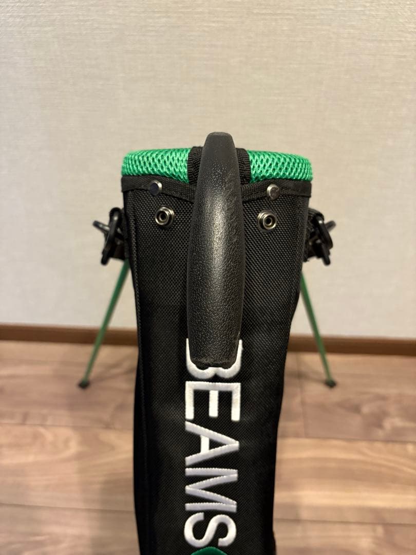 BEAMS GOLF スタンド付きキャディバッグ ブラック