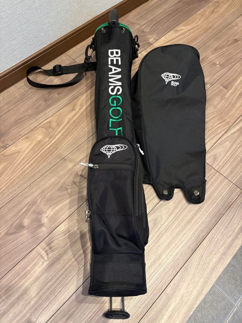 BEAMS GOLF スタンド付きキャディバッグ ブラック