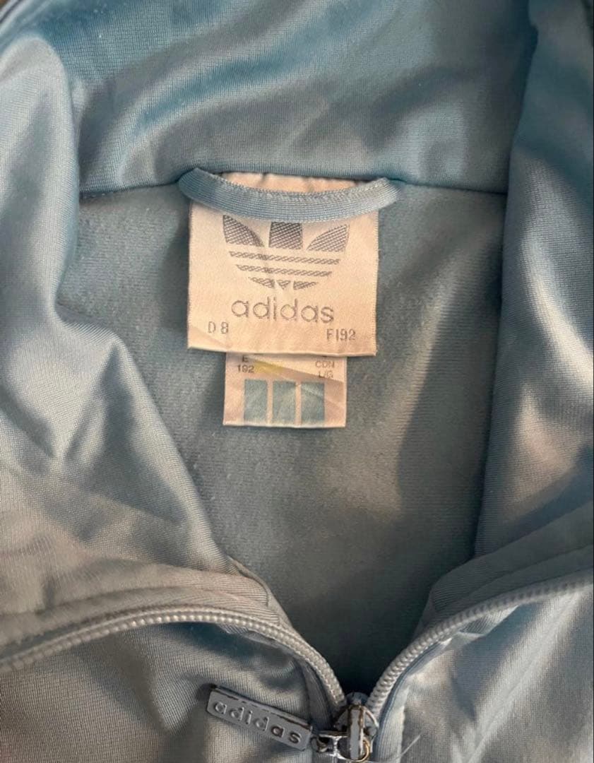adidas トラックジャケット 水色 Lサイズ