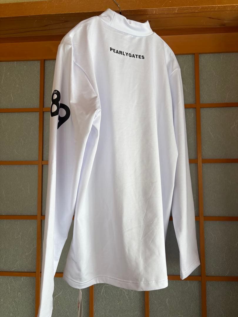 新品未使用　PEARLY GATES モックネックシャツ　白　6