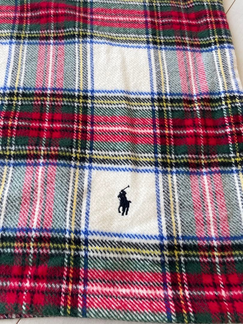 Ralph Lauren ラルフローレン コットン 大判 ブランケット 毛布