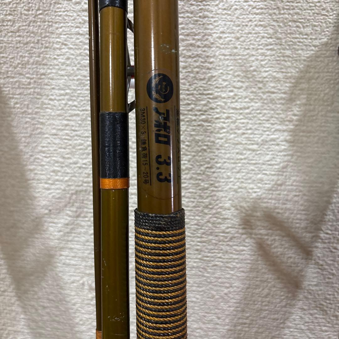 磯釣り　釣竿3本