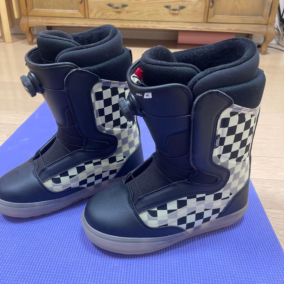 VANS AURA スノーボードブーツ チェッカー柄 26.5cm