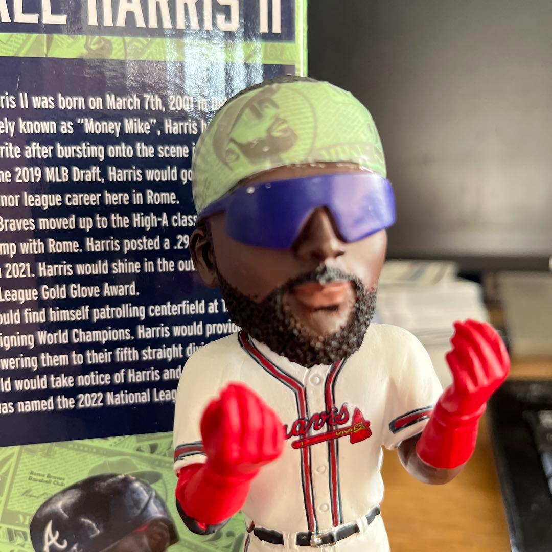 球場配布　マイケル・ハリス　II世　Braves マイナー　ボブルヘッド