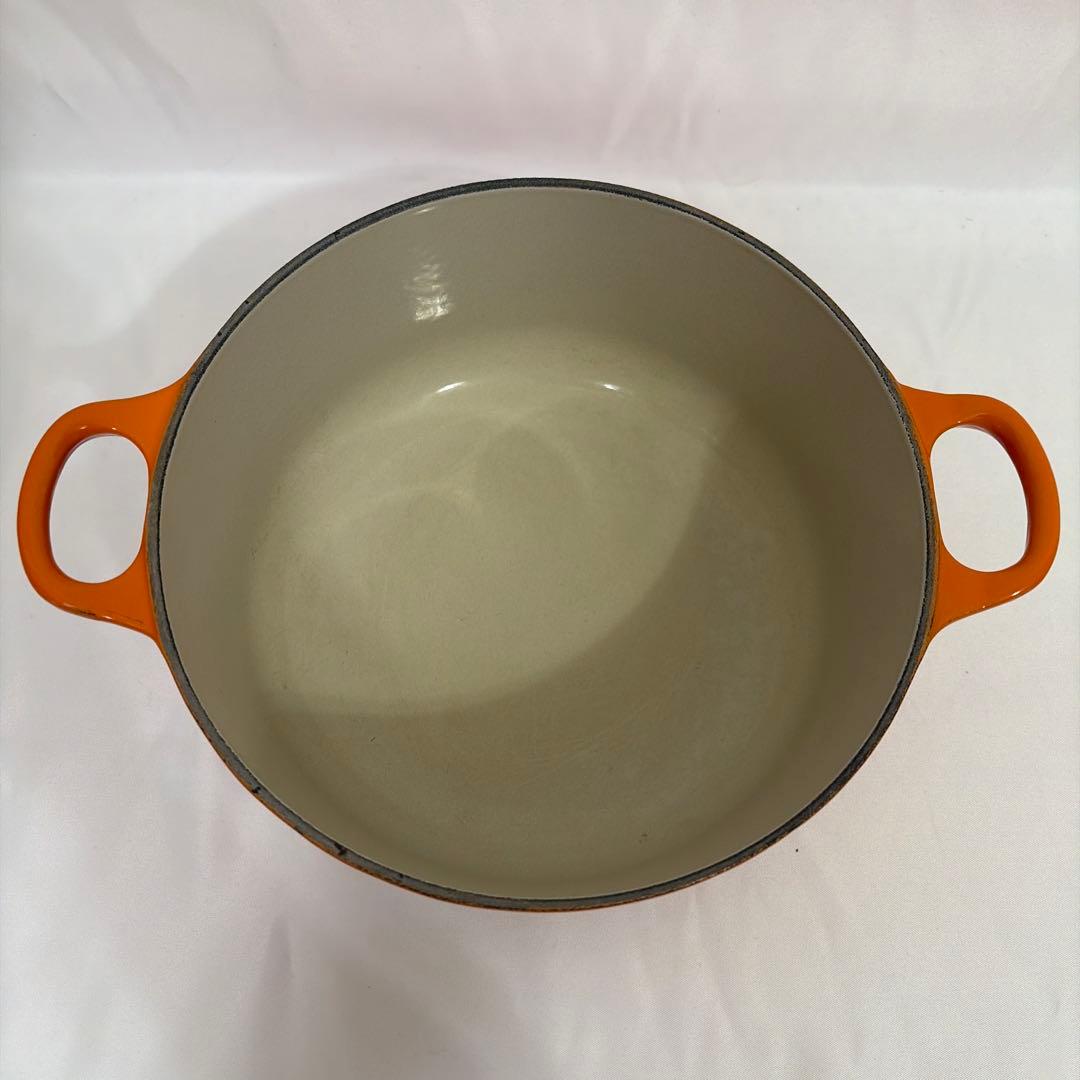LE CREUSET 両手鍋 20cm オレンジ
