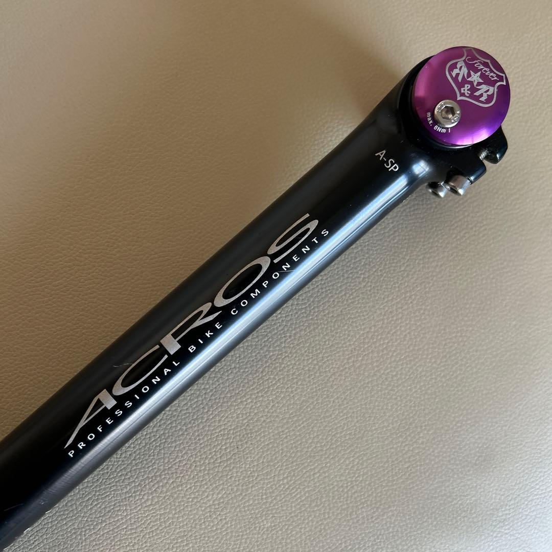 ACROS ASP シートポスト ブラック/パープル　30.9mm