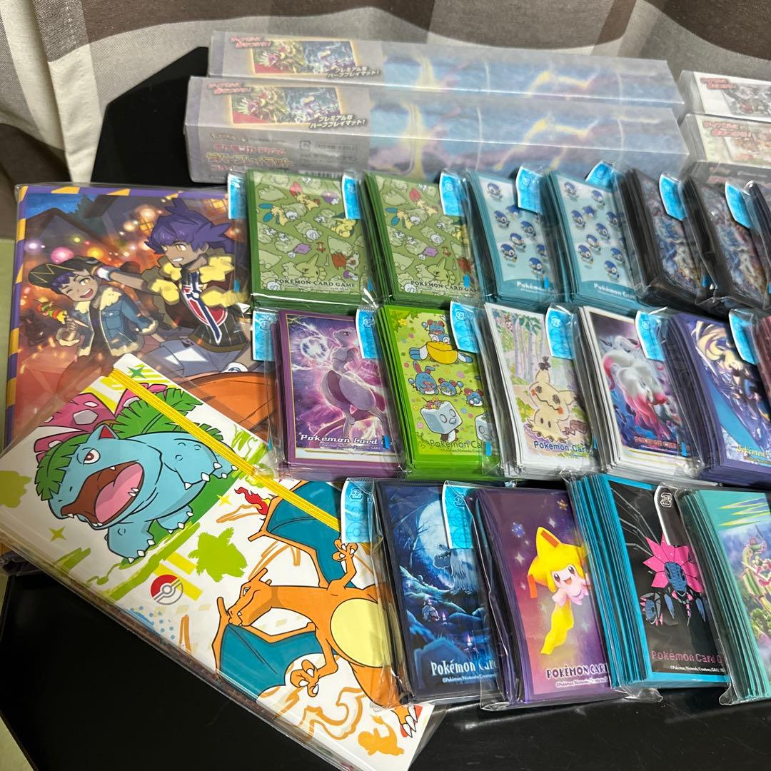 【ポケカ】スリーブ、プレイマット、カードファイル、デッキケースまとめ売り