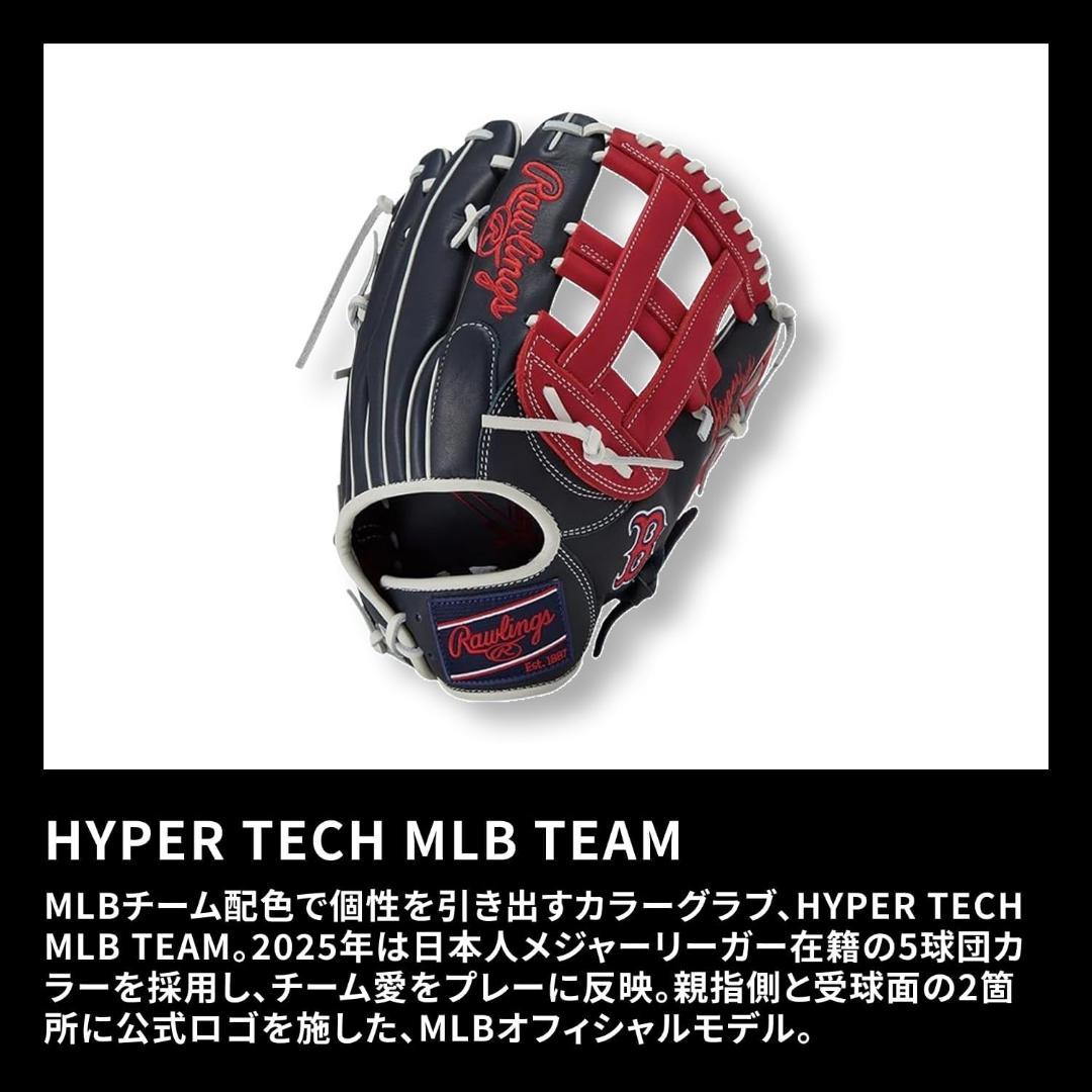 軟式野球グローブ　大人用　ローリングス　ハイパーテック　新品　外野手　左投げ