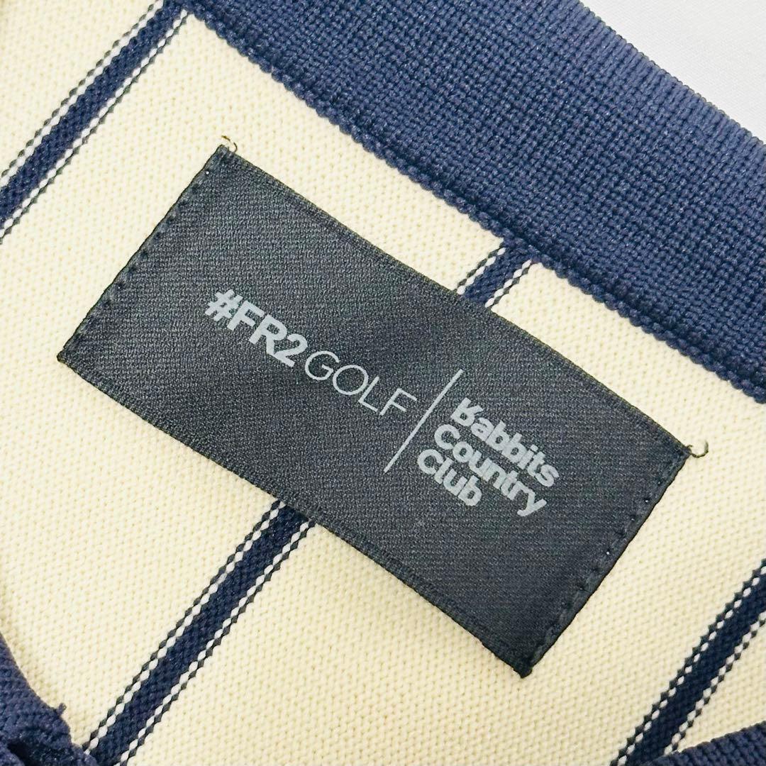 【極美品】#FR2GOLF ロングスリーブ ニットポロシャツ ベージュ Lサイズ