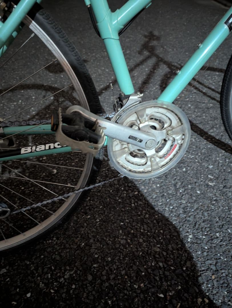 Bianchi クロスバイク 7段　チェレステ