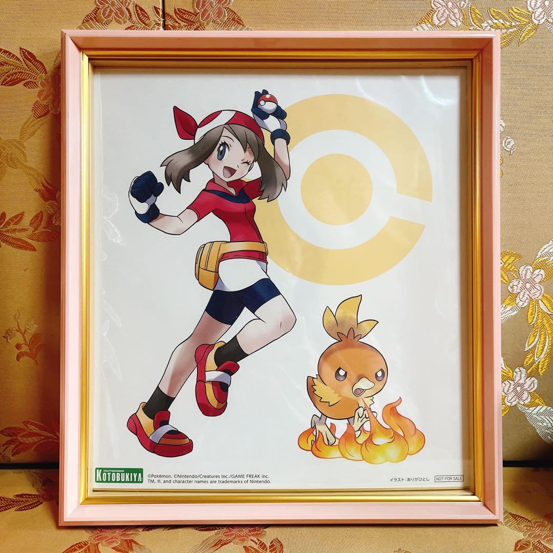 コトブキヤ ポケットモンスター ハルカ with アチャモ フィギュア 色紙付き