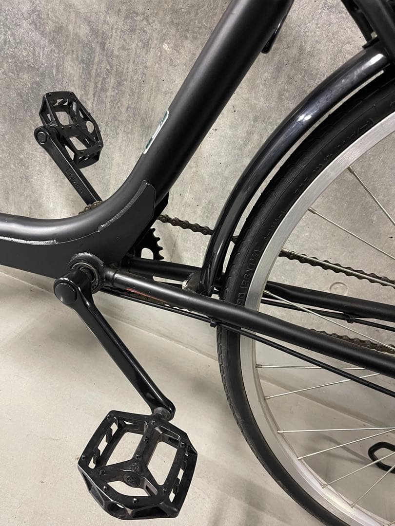 【引き取り限定】ふらっかーず シティサイクル マットブラック 26インチ 非電動