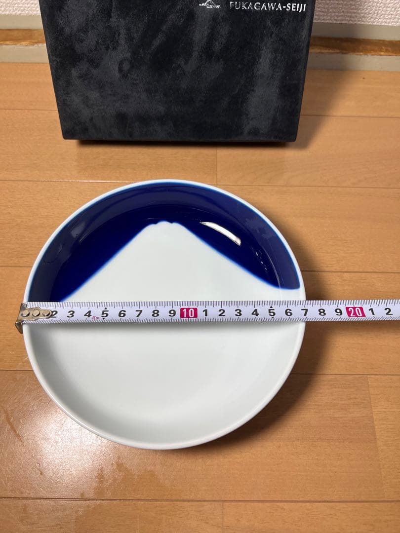 681 深川製磁　ルリ富士　アルテ・プレート　未使用