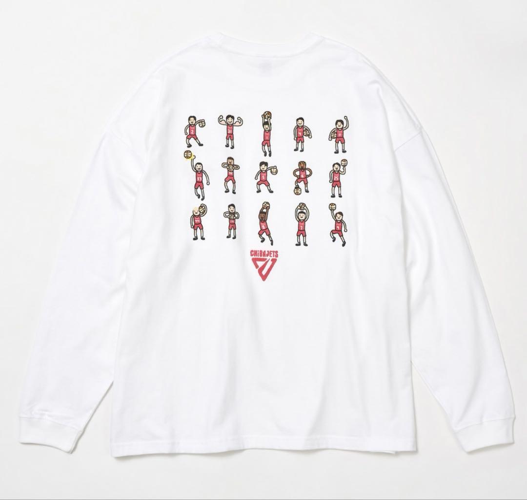 千葉ジェッツ　CHIBAJETS×NBA PAINT ロングTシャツ　Lサイズ