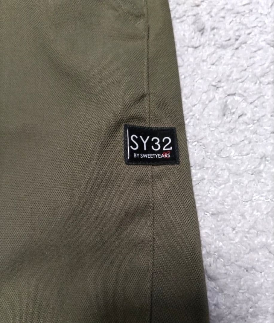 SY32ゴルフ ストレッチ　ハーフパンツ　カーキ