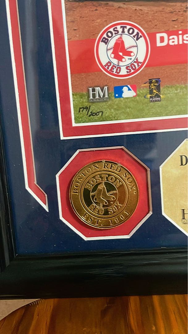 【美品】 松坂大輔 MLB ボストンレッドソックス シリアルナンバー入り